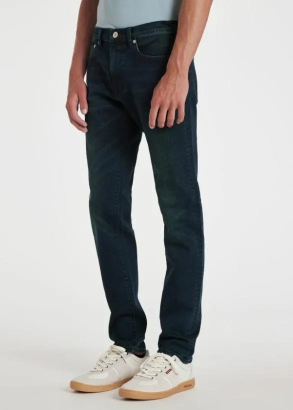 Paul Smith Jeans SlimStandard 039Crosshatch Stretch039 Jeans Dark Navy 8211 Mens
