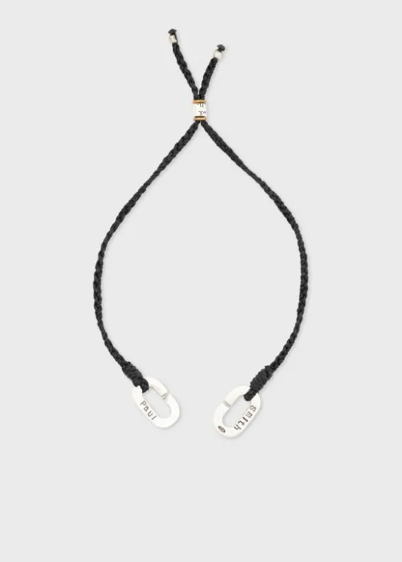 Paul Smith Jewellery and Keyrings Oval Link Bracelet Black 8211 Mens