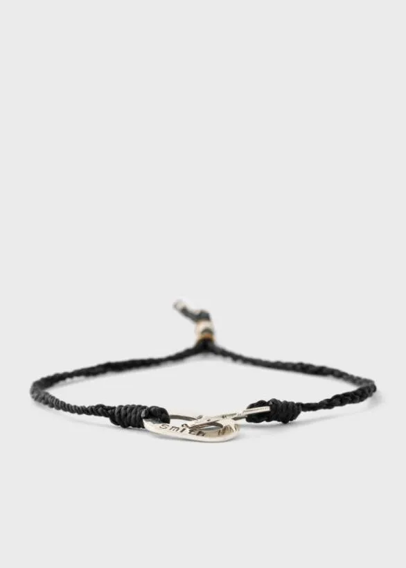 Paul Smith Jewellery and Keyrings Oval Link Bracelet Black 8211 Mens