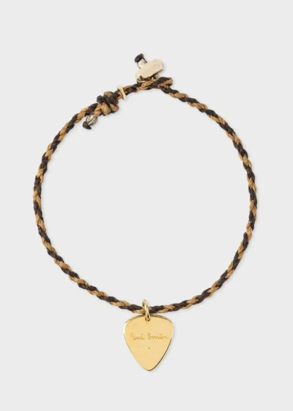 Paul Smith Jewellery and Keyrings Rope 039Plectrum039 Bracelet Brown 8211 Mens