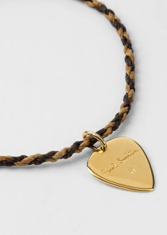 Paul Smith Jewellery and Keyrings Rope 039Plectrum039 Bracelet Brown 8211 Mens