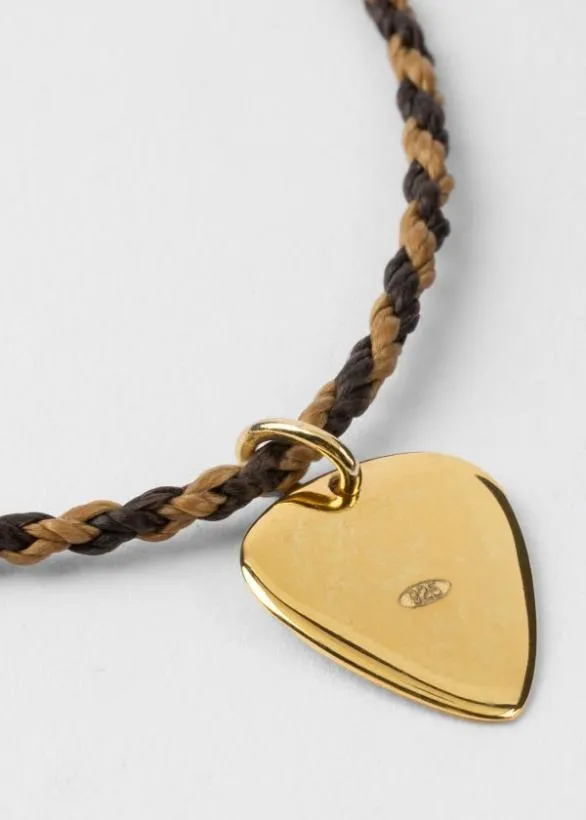Paul Smith Jewellery and Keyrings Rope 039Plectrum039 Bracelet Brown 8211 Mens
