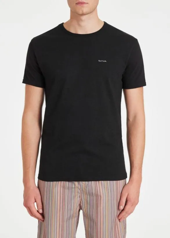 Paul Smith Loungewear Logo Organic Cotton Lounge TShirts Three Pack Black 8211 Mens Paul Smith Loungewear Logo Organic Cotton Lounge TShirts Three Pack Black 8211 Mens