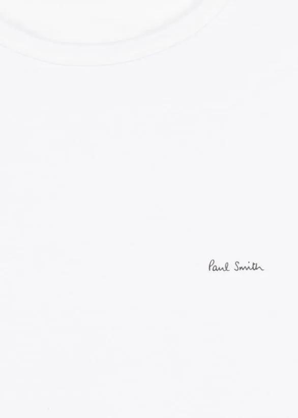 Paul Smith Loungewear Organic Cotton Logo Lounge TShirts Three Pack Multicolour 8211 Mens