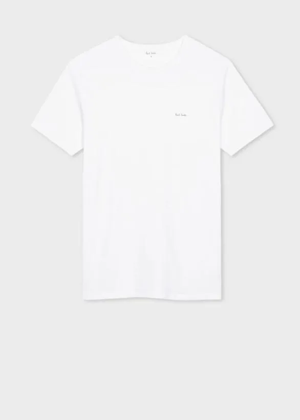 Paul Smith Loungewear Organic Cotton Logo Lounge TShirts Three Pack Multicolour 8211 Mens