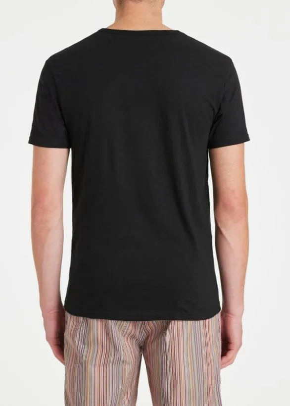 Paul Smith Loungewear Organic Cotton Logo Lounge TShirts Three Pack Multicolour 8211 Mens