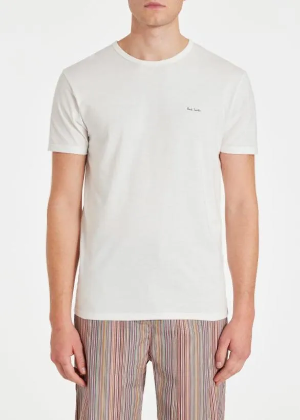 Paul Smith Loungewear Organic Cotton Logo Lounge TShirts Three Pack Multicolour 8211 Mens