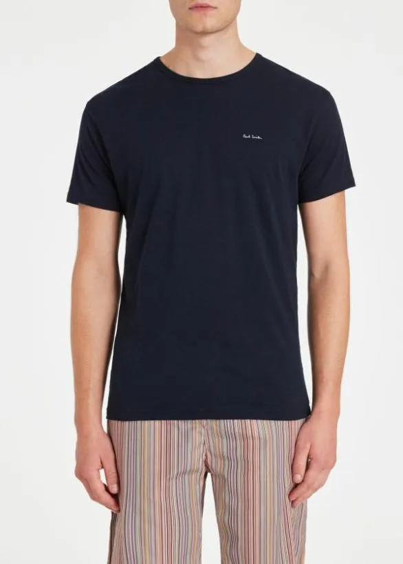 Paul Smith Loungewear Organic Cotton Logo Lounge TShirts Three Pack Multicolour 8211 Mens