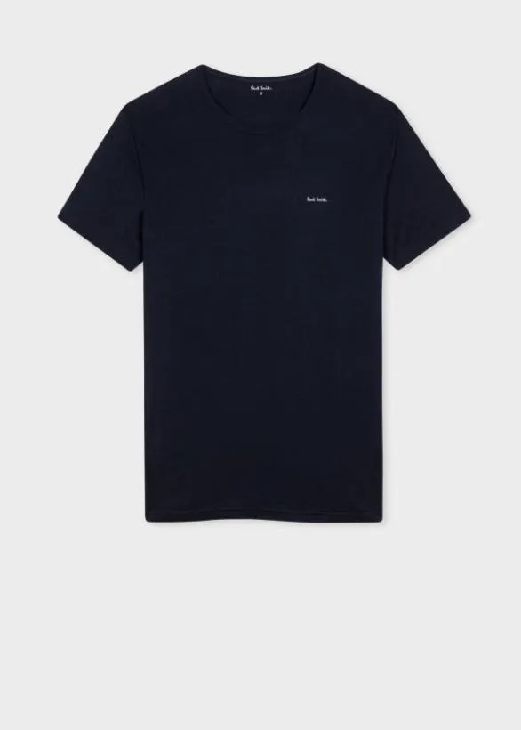 Paul Smith Loungewear Organic Cotton Logo Lounge TShirts Three Pack Multicolour 8211 Mens