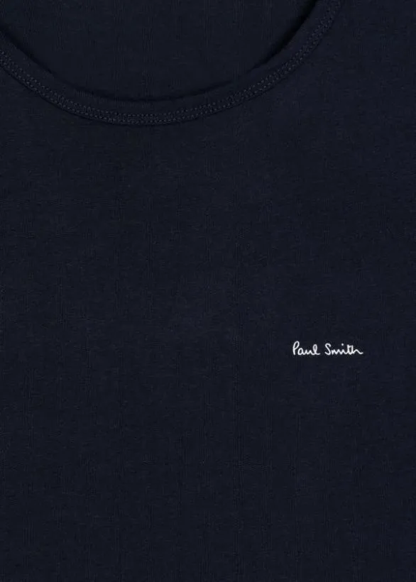 Paul Smith Loungewear Organic Cotton Logo Lounge TShirts Three Pack Multicolour 8211 Mens