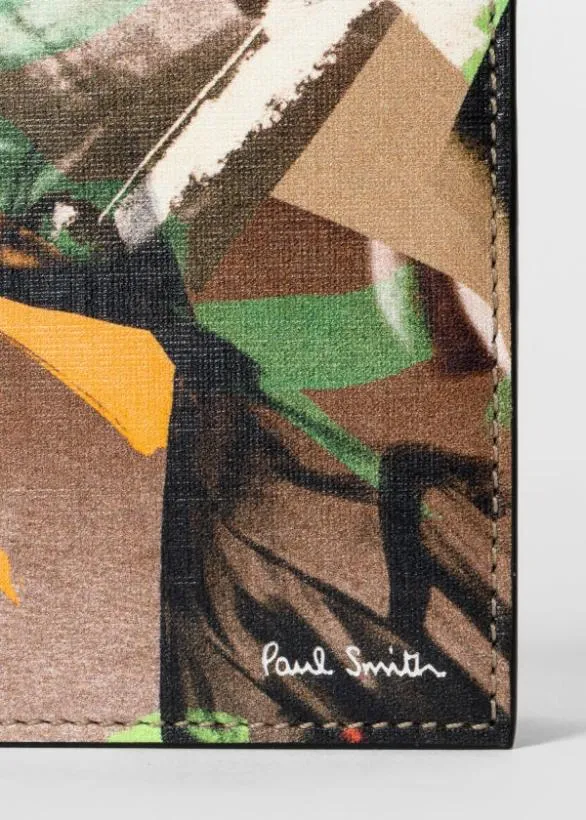 Paul Smith Monogrammed Gifts 039Life Drawing039 Billfold Wallet Multicolour 8211 Mens