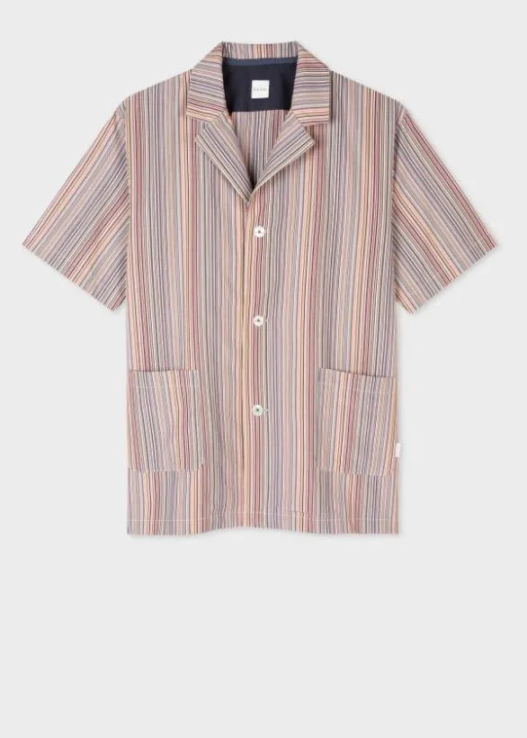 Paul Smith Monogrammed Gifts 039Signature Stripe039 Short Pyjama Set Signature Stripe 8211 MensHome