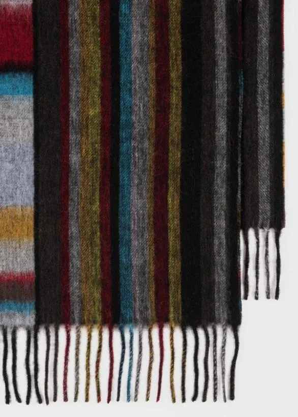 Paul Smith Monogrammed Gifts Mixed 039Signature Stripe039 Scarf Signature Stripe 8211 Mens