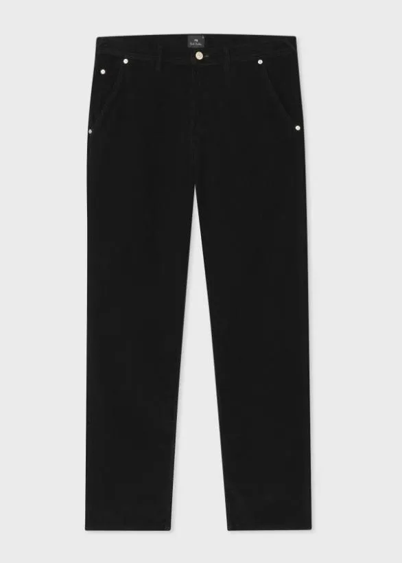Paul Smith Pants Corduroy Carpenter Trousers Black 8211 Mens