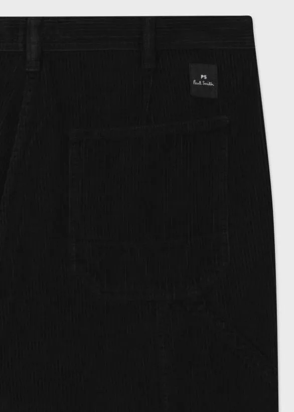 Paul Smith Pants Corduroy Carpenter Trousers Black 8211 Mens