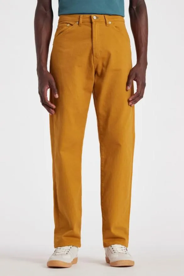 Paul Smith Pants Gold CottonTwill Jeans Gold 8211 Mens
