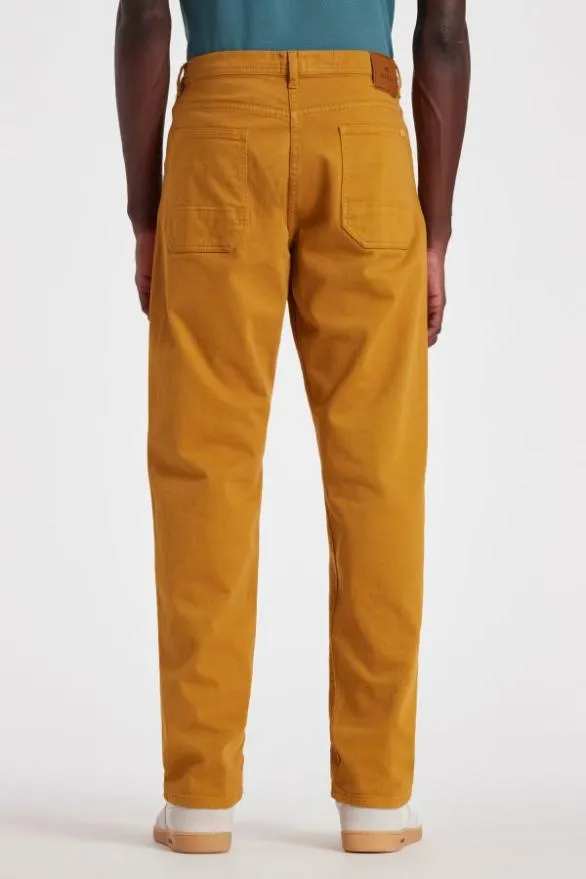 Paul Smith Pants Gold CottonTwill Jeans Gold 8211 Mens