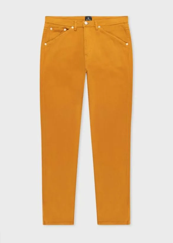 Paul Smith Pants Gold CottonTwill Jeans Gold 8211 Mens