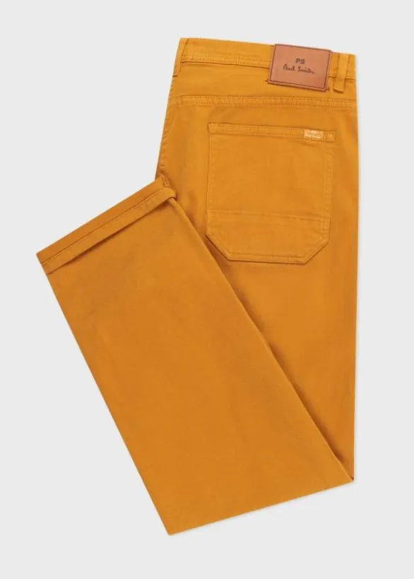 Paul Smith Pants Gold CottonTwill Jeans Gold 8211 Mens