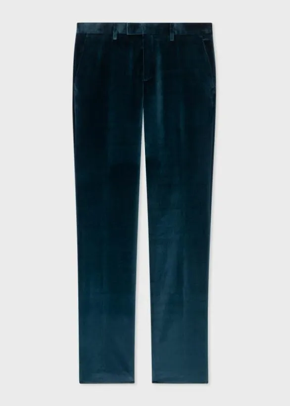 Paul Smith Pants Navy Velvet Trousers Navy 8211 Mens