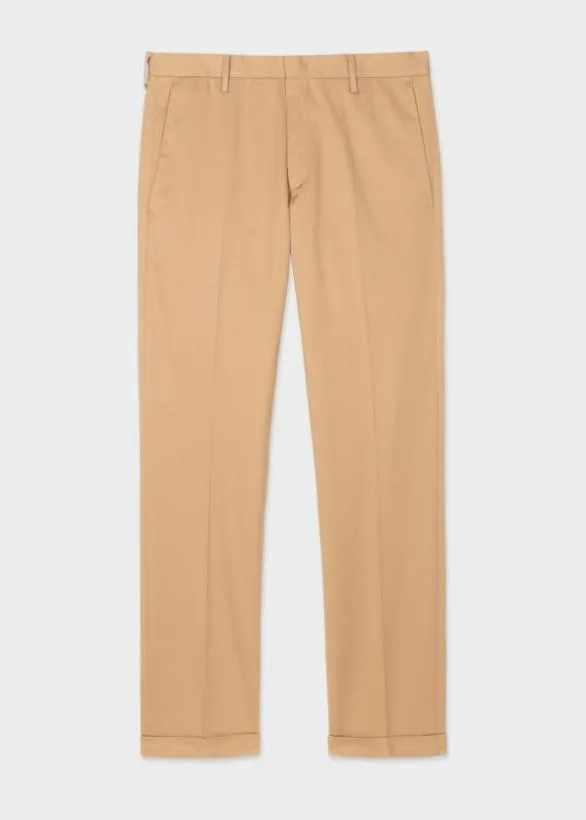Paul Smith Pants SlimFit CottonStretch Chinos Tan 8211 Mens