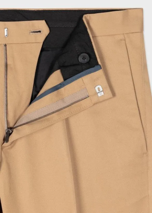 Paul Smith Pants SlimFit CottonStretch Chinos Tan 8211 Mens