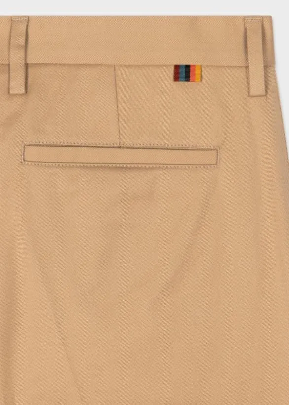 Paul Smith Pants SlimFit CottonStretch Chinos Tan 8211 Mens