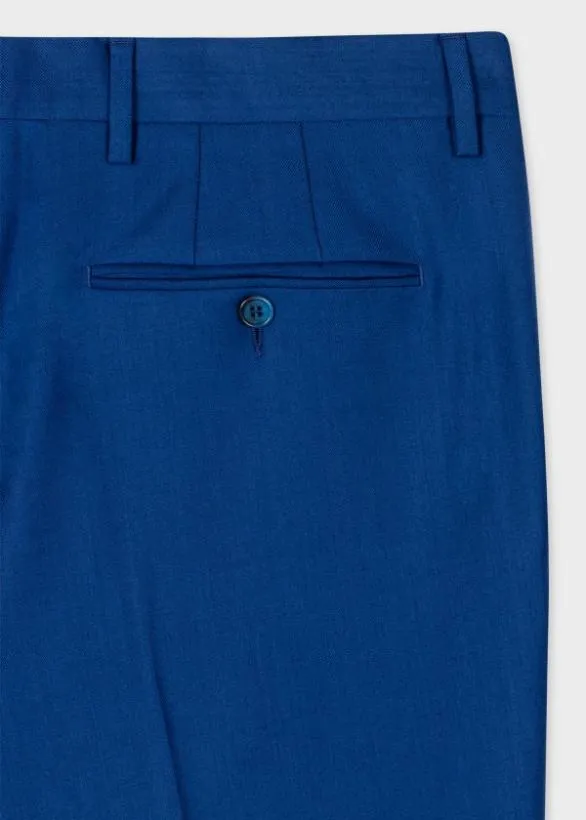 Paul Smith Pants WoolTwill Pants Blue 8211 Mens