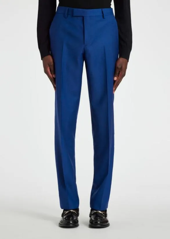 Paul Smith Pants WoolTwill Pants Blue 8211 Mens