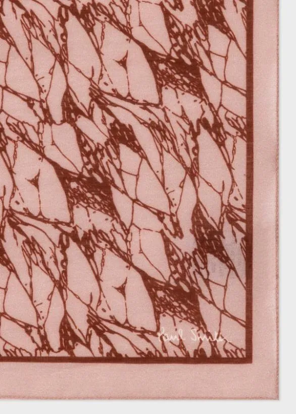 Paul Smith Pocket Squares 039Marble039 Pocket Square Pink 8211 Mens