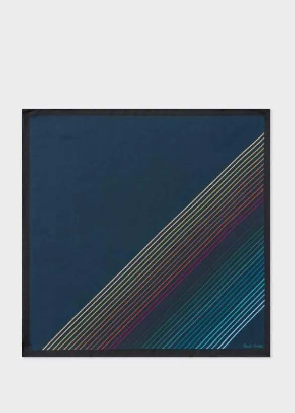 Paul Smith Pocket Squares Silk 039Signature Stripe039 Pocket Square Navy 8211 Mens Paul Smith Pocket Squares Silk 039Signature Stripe039 Pocket Square Navy 8211 Mens