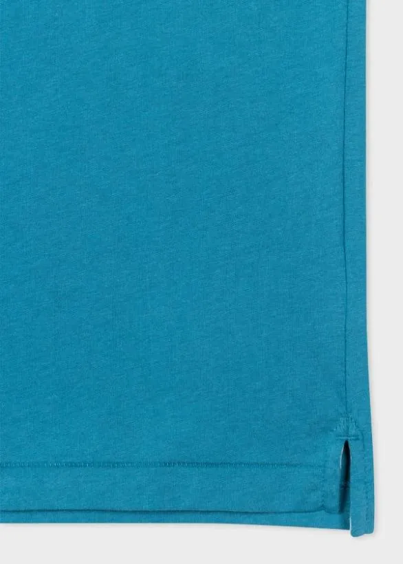 Paul Smith Polo Shirts Organic Cotton Polo Shirt Teal 8211 Mens