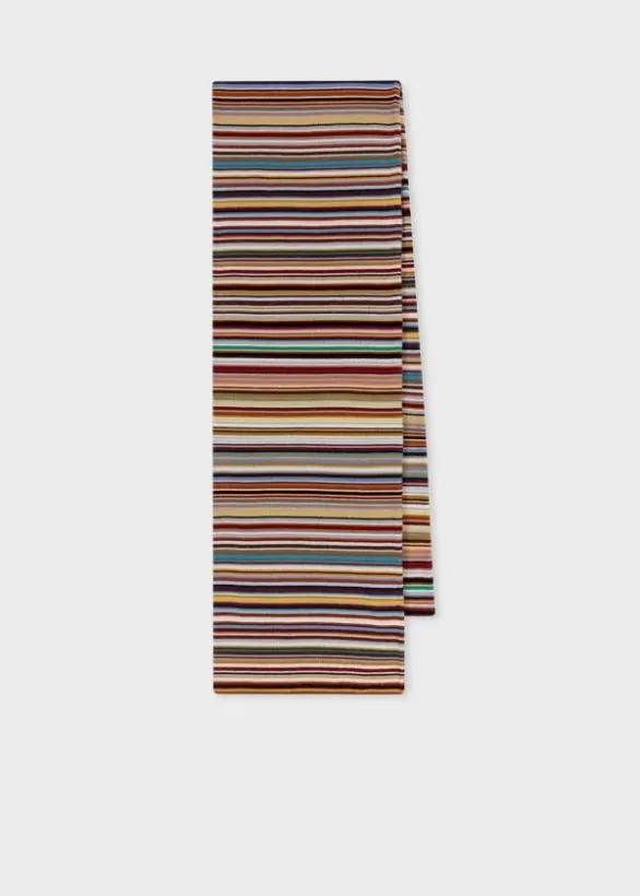 Paul Smith Scarves 039Signature Stripe039 Scarf Signature Stripe 8211 Mens