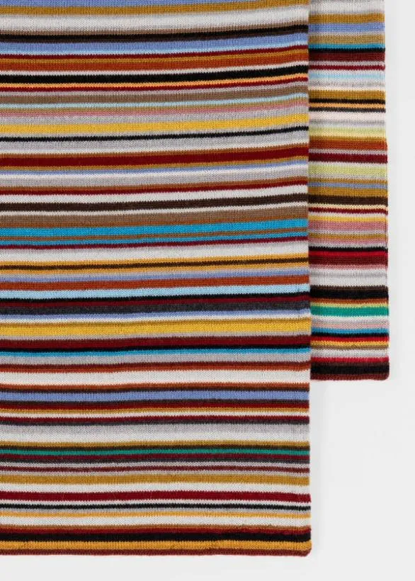 Paul Smith Scarves 039Signature Stripe039 Scarf Signature Stripe 8211 Mens
