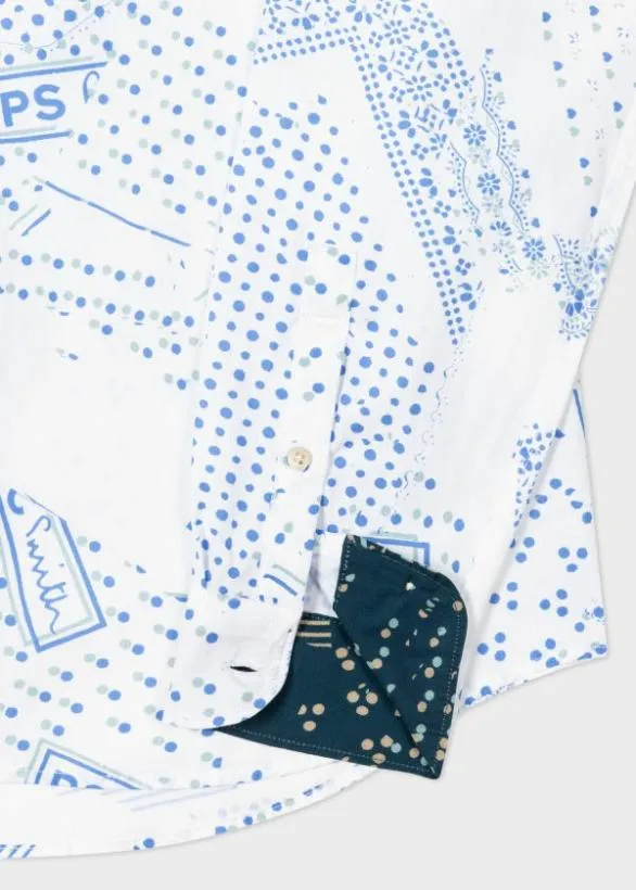 Paul Smith Shirts 039Bandana039 Shirt White 8211 Mens