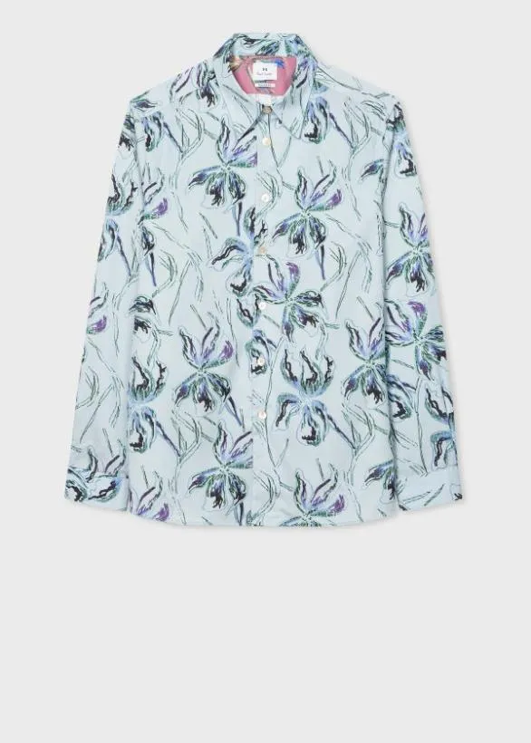 Paul Smith Shirts 039Gladiolus039 LongSleeve Shirt Light Blue 8211 Mens