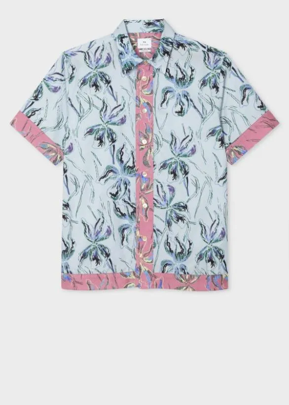 Paul Smith Shirts 039Gladiolus039 MixUp ShortSleeve Shirt Light Blue 8211 Mens Paul Smith Shirts 039Gladiolus039 MixUp ShortSleeve Shirt Light Blue 8211 Mens