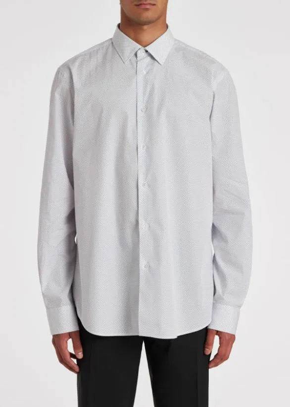 Paul Smith Shirts Cotton 039Micro Dot039 Shirt White 8211 Mens