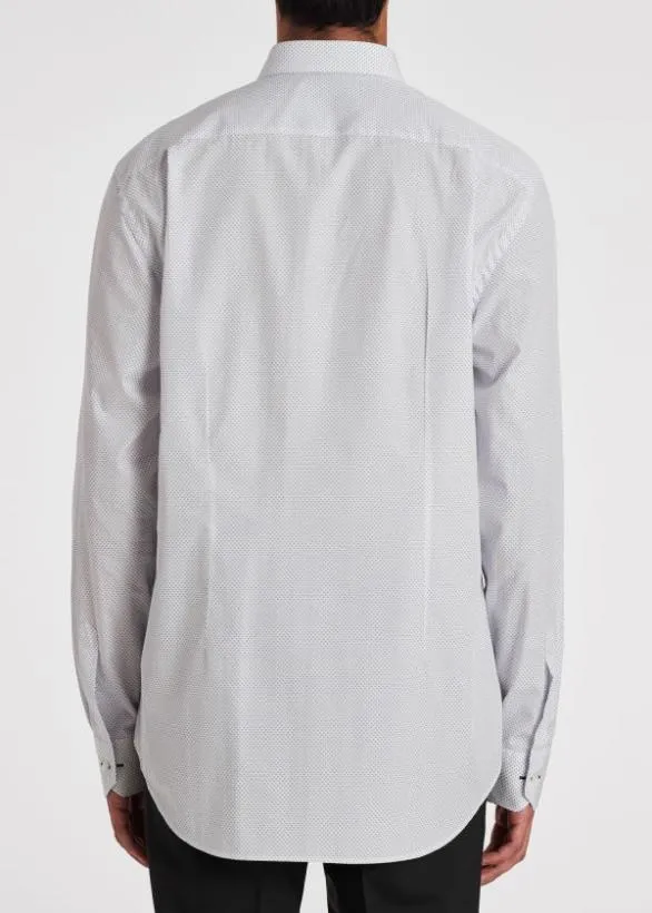 Paul Smith Shirts Cotton 039Micro Dot039 Shirt White 8211 Mens
