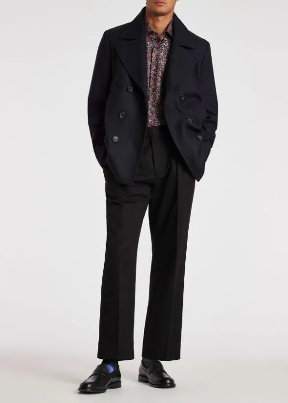 Paul Smith Shirts Super SlimFit Fleck Shirt Burgundy 8211 Mens