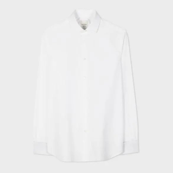 Paul Smith Shirts TailoredFit Shirt With 039Signature Stripe039 Double Cuff White 8211 Mens