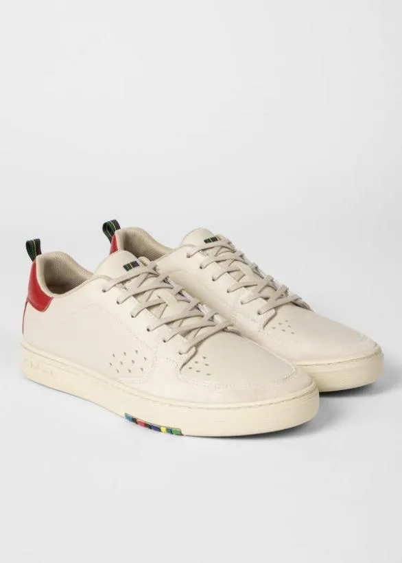 Paul Smith Sneakers 039Cosmo039 Sneakers With Red Trim Cream 8211 Mens