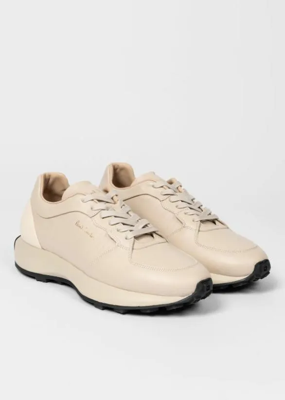 Paul Smith Sneakers 039Eighty Five039 Leather Trainers Sand 8211 Mens