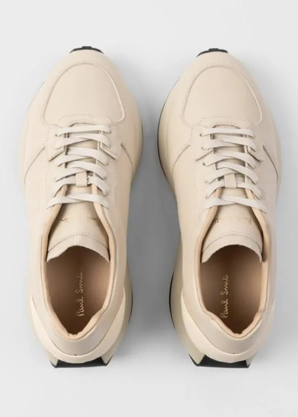 Paul Smith Sneakers 039Eighty Five039 Leather Trainers Sand 8211 Mens
