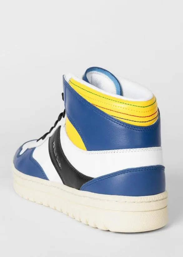Paul Smith Sneakers Leather 039Liston039 HighTop Trainers Blue 8211 Mens