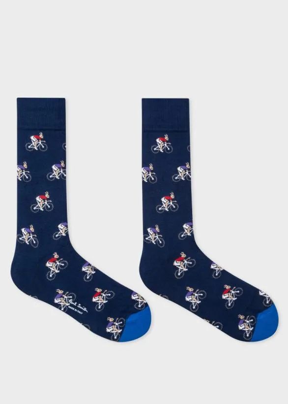 Paul Smith Socks 039Cycling Rabbits039 Motif Socks Three Pack Multicolour 8211 Mens