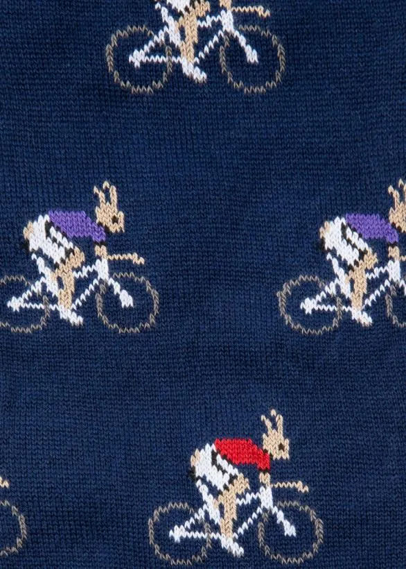 Paul Smith Socks 039Cycling Rabbits039 Motif Socks Three Pack Multicolour 8211 Mens