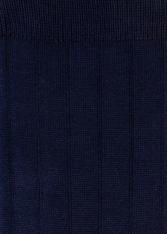 Paul Smith Socks CottonBlend Ribbed Socks Navy 8211 Mens