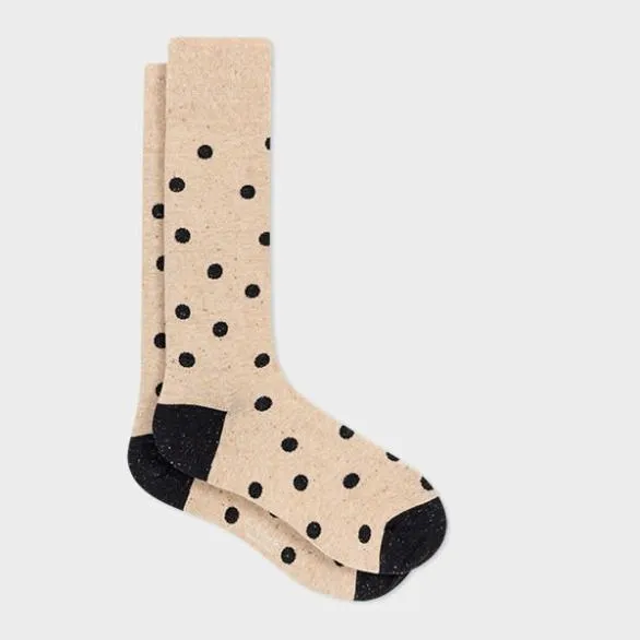 Paul Smith Socks Polka Dot CottonBlend Socks Beige 8211 Mens