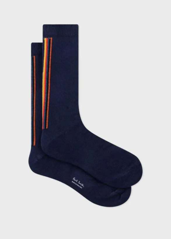 Paul Smith Socks Vertical 039Artist Stripe039 Socks Navy 8211 Mens